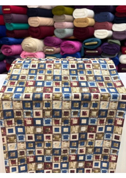 Masa Örtülük Sofralık Dertsiz Raşel Kumaş (1 Metre Için)