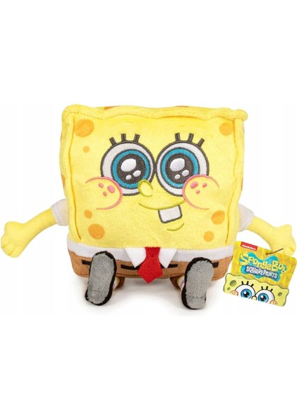 Sünger Bob Peluş 22 cm Yumuşak Oyuncak Sevimli Kare Tasarım Koleksiyonluk Spongebob modelleri