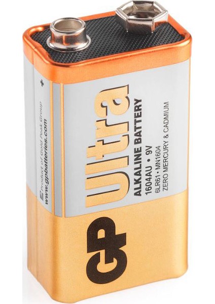 Ultra Alkalin Tekli 9V Kare Pil GP1604AU modelleri