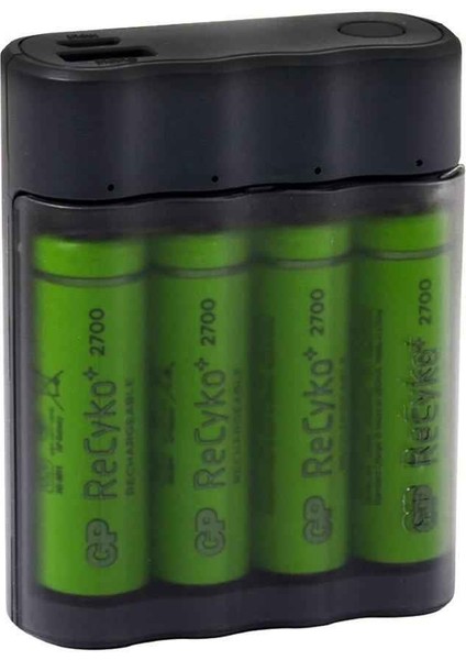 X411 AA 2700 mAh Şarjlı Kalem Pil 4 Adet + Şarj Cihazı Gpx411270AAHCEMTB-2EAB4
