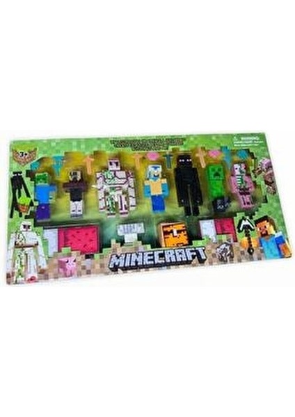 Endermanlı 21 Parça Figür Seti, Tek Kişilik Oyun ve Koleksiyon İçin Özel Tasarım modelleri