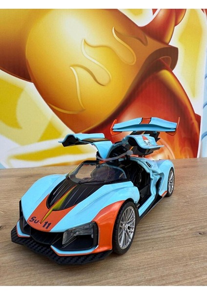 Hongqi S9 Diecast Model Araba Sesli Işıklı Buhar Atar Kapıları Açılır Diecast Oyuncak Araba