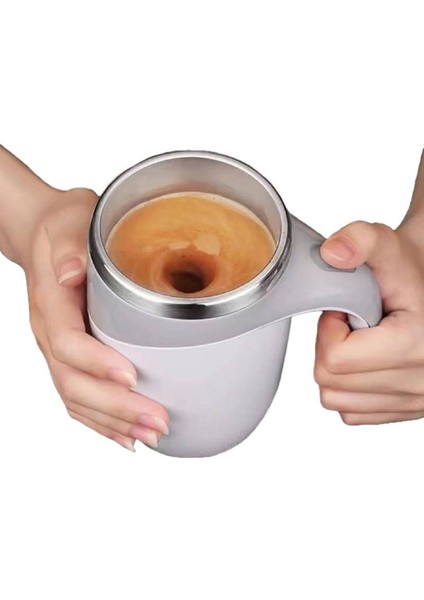 Otomatik Karıştırma Fincan Elektrikli Kahve Fincanı Çok Fonksiyonlu Dönen Manyetik Su Dağı (Yurt Dışından)