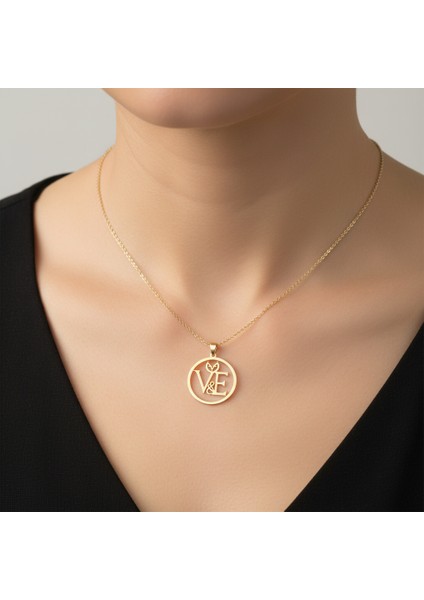 8 Ayar Altın Kolye Ucu E&v GM11350 0.5 gr