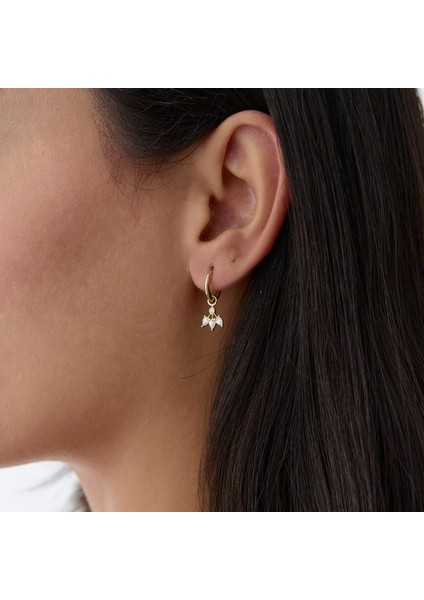 Damla Taşlı Sallantılı Küpe