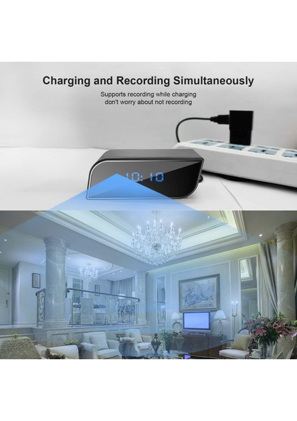 Masa Saati Şeklinde Gece Görüşlü 4K Wi-Fi’li Bebek Bakıcı Güvenlik Kamerası Ip Kamera