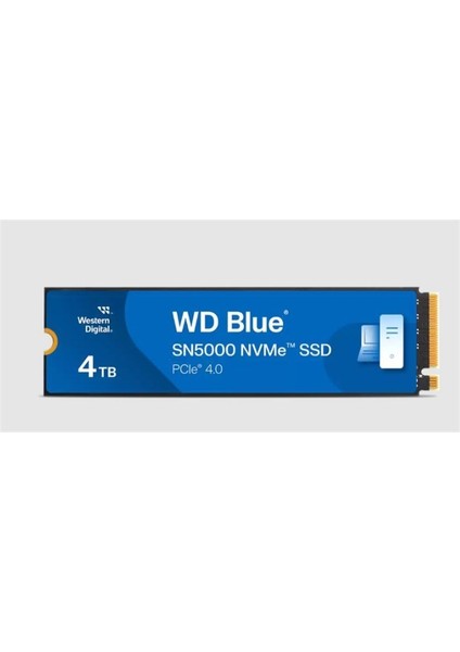 4 Tb Wd Blue SN5000 Pcı-4.0 5000MB/S 4000MB/S M2 SSD WDS400T4B0E