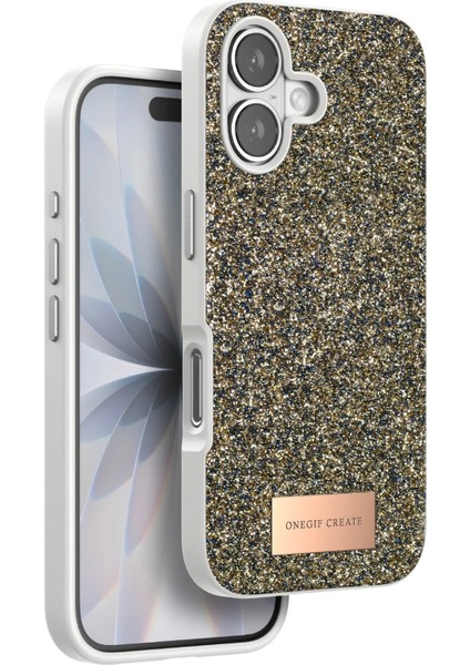 CPT05 Apple iPhone 17 Bright Simli Kapak - Çöl Titanyum