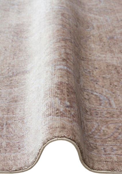 Pera 03 Beıge Uşaklı Kadınların Yoğun El Emeği ile Dokunan Soyut Desenli, Salon Halısı modelleri