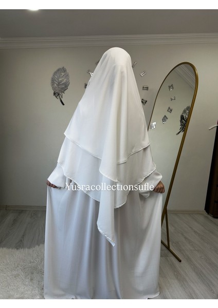 Tesettür Asel Takım Elbise Sufle Peçe 3’lü fiyatları