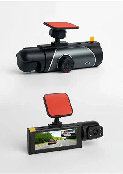 Çift Kameralı Araç Içi Kamera Wifi 1080P Full Hd, Gece Görüşü, G-Sensör, Park Modu, 3.16” Ekran modelleri