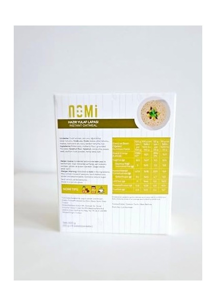 Nomi Fındık ve Kakaolu Hazır Yulaf Lapası - 8 Adet 50GR Paket modelleri