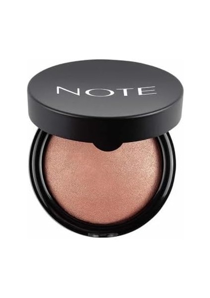 Note Baked Blusher 02 Vintage Pink Işıltılı Fırınlanmış Toz Allık