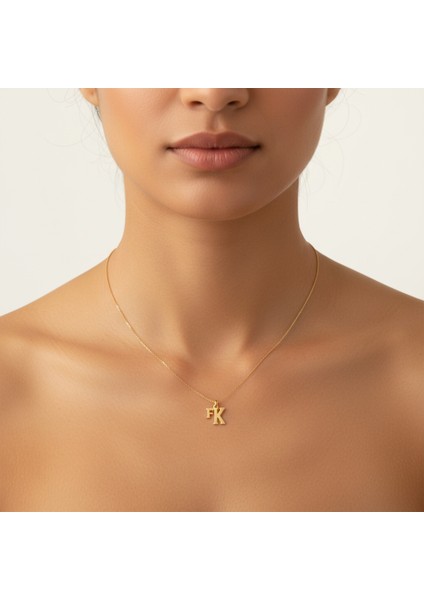 8 Ayar Altın Kolye Ucu F&k GM11440 0.5 gr