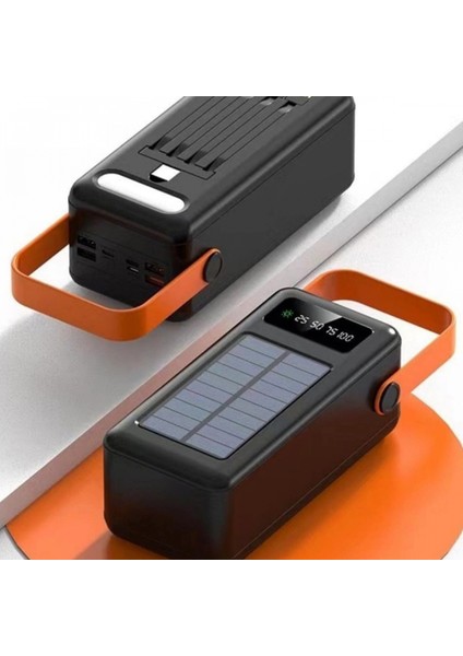 Polygold PW-2080 80000 Mah Solar Powerbank | Dahili 4 Kablolu Hızlı Şarj Cihazı | LED Işıklı Dijital Ekranlı Taşınabilir fırsatları