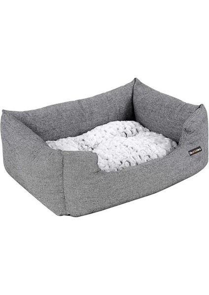 PGW22G Köpek Yatağı, Uyku Minderi, Yıkanabilir Mat S, 60 x 50 x 22 Cm, Gri