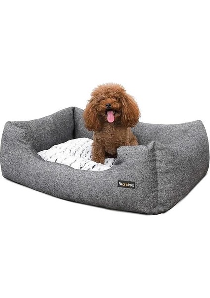 PGW22G Köpek Yatağı, Uyku Minderi, Yıkanabilir Mat S, 60 x 50 x 22 Cm, Gri modelleri