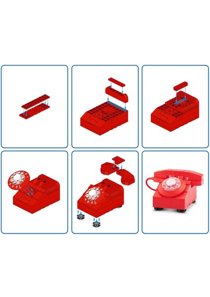 Max Retro Sürprizi - Çevirmeli Telefon 141 Parça modelleri