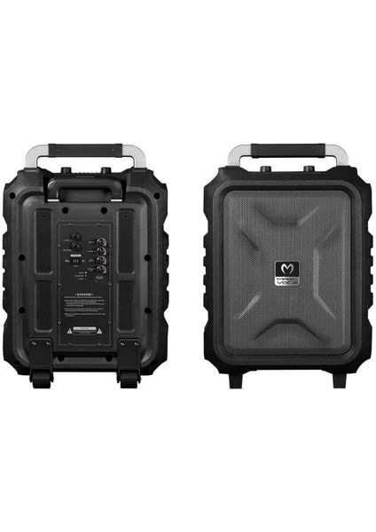 MV-2015 Max 300W USB-SD-BT Siyah 1E-1Y Mikrofonlu Aktif Hoparlör
