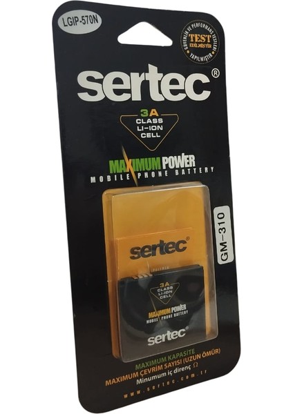 LG-GM310 / LGIP-570N-GD710 Uyumlu Batarya