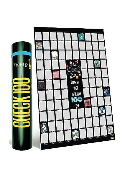 Ölmeden Önce Yapılacak 100 Şey Kazı Kazan Poster fiyatları