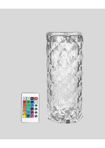 Sptrns Kristal Rgb Led’li Kumandalı Masa ve Gece Lambası – Renkli Işık Modlarıyla Şık Dekoratif Aydınlatma fiyatları