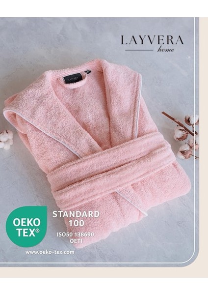 Çocuk Bornoz | %100 Pamuklu-Pembe-Yumuşak Doku-Kapüşonlu-Cepli-Biyeli fiyatları