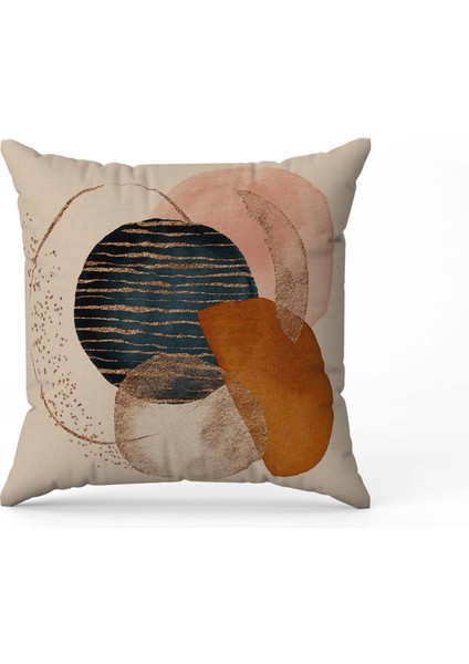 Soyut Desenli Dijital Baskı Çift Taraf Desenli 2'li Kare Yastık Kırlent Kılıfı modelleri