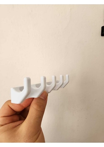 Duvara Yapıştırmalı 5'li Anahtar Askılık Kolay Duvara Monte Askılık Banyo Mutfak Çok Amaçlı Askılık fırsatları