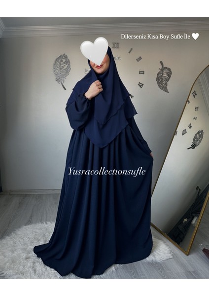 Ayrobin Elbise ve Kısa Sufle 2’li Takım modelleri