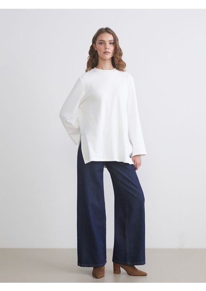 Yeni Sezon Bisiklet Yaka Oversize Kadın Tunik fiyatları