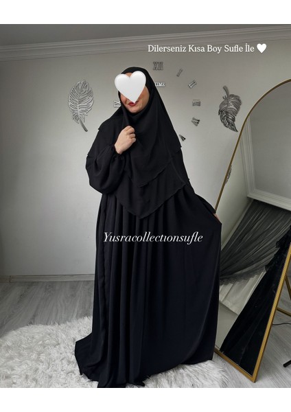 Ayrobin Elbise ve Kısa Sufle 2’li Takım