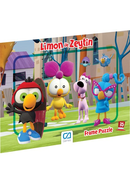 Limon Ile Zeytin Frame Puzzle - 35 Parça - Karışık Desen Gönderilecektir. fiyatları