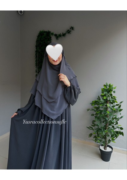 Ayrobin Elbise ve Kısa Sufle 2’li Takım