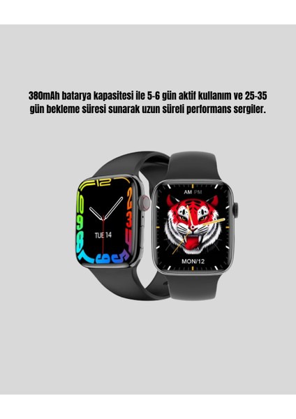 Sptrns 1.9 Inç Akıllı Saat – Bluetooth 5.0, Kablosuz Şarjlı, IP68 Su Geçirmez Akıllı Saat modelleri