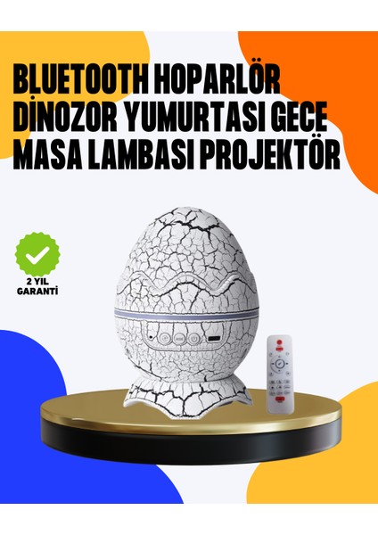 Sptrns Yüksek Çözünürlüklü LED Galaksi Projektör + 19 Sesli Uyku Makinesi
