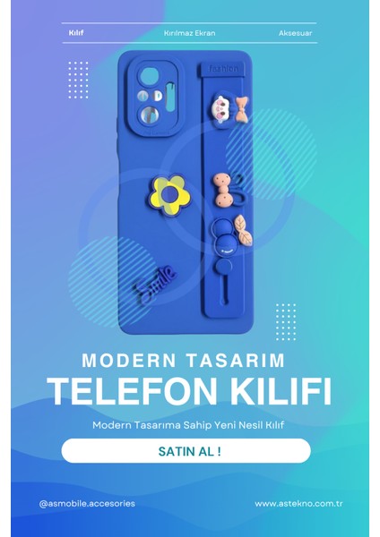 Redmi Note 10 Pro Uyumlu Kılıf Mavi Renk 3D Figürlü Darbe Emici Yumuşak Silikon Kapak indirimleri