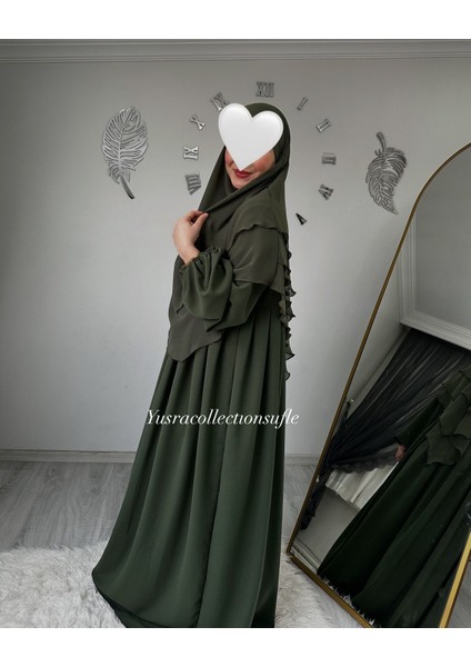 Ayrobin Elbise ve Kısa Sufle 2’li Takım