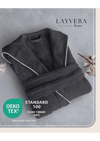 Çocuk Bornoz 15-16 | %100 Pamuklu-Antrasit-Yumuşak Doku-Kapüşonlu-Cepli-Biyeli fiyatları