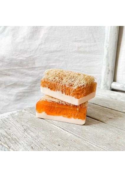 10 Adet Zeytinli Keçi Çiftliği Kabak Lifli Keçi Sütlü Sabun (Saf Zeytinyağlı & %100 Doğal)