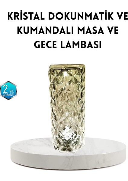 Sptrns Kristal Rgb LED Masa Lambası – Renkli Kumandalı Işık, Dekoratif ve Enerji Tasarruflu