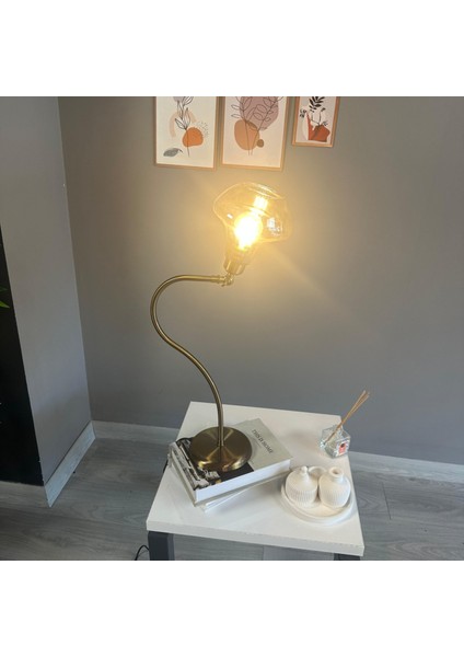 Melk Cam Bal Rengi Masa Lambası Dekoratif Masaüstü Aydınlatma Hol Abajur Yatak Odası Başucu Lamba modelleri