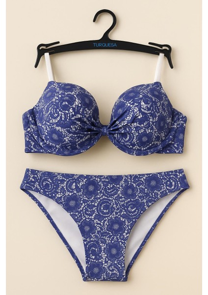 Kadın Dantel Desenli Destekli Bikini Takımı – 1156 indirimleri