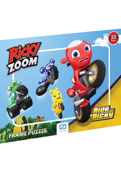 Ricky Zoom Frame Puzzle - 35 Parça - Karışık Desen Gönderilecektir.