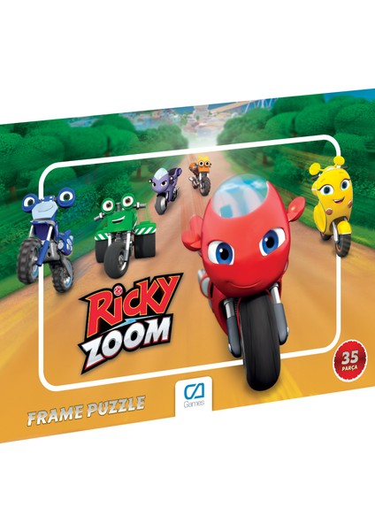 Ricky Zoom Frame Puzzle - 35 Parça - Karışık Desen Gönderilecektir. fiyatları