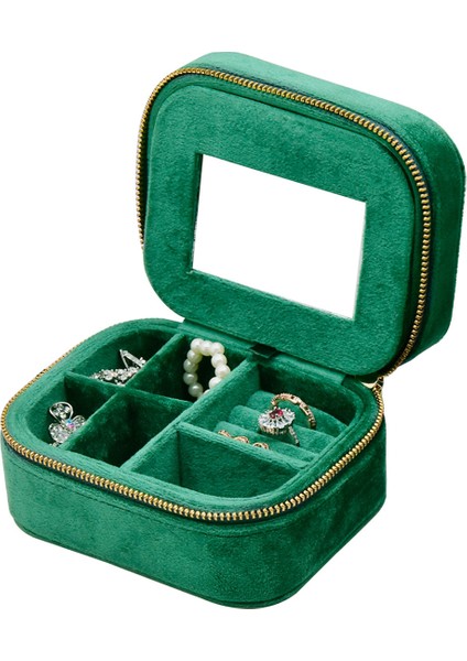 Küpeler, Yüzükler, Kadife Mücevher Kutusu, Taşınabilir Mücevher Saklama Kutusu (Yurt Dışından)