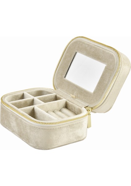 Küpeler, Yüzükler, Kadife Mücevher Kutusu, Taşınabilir Mücevher Saklama Kutusu (Yurt Dışından)