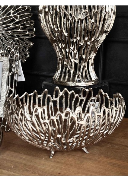 Antik Eskitme Gümüş 7 Parça Salon Aksesuarı fırsatları