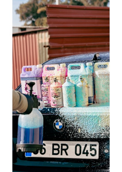 Pembe Mor Sarı Mavi Renkli Oto Araç Araba Yıkama Köpüğü Yüksek Basınçlı Yıkama Pompası Set Rengini Kendin Seç Seçenekli