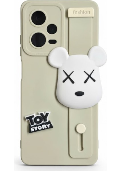 Redmi Note 12 Pro 5g Uyumlu Kılıf Bej Renk 3D Figürlü Darbe Emici Yumuşak Silikon Kapak fırsatları